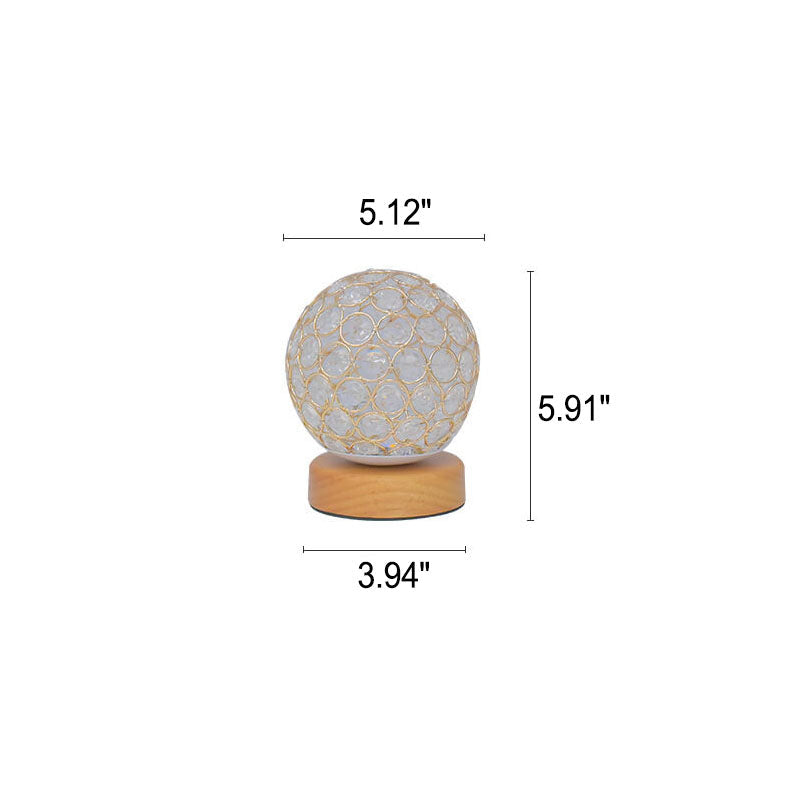 Lisslune | Modern Minimalistic Round USB Rechargeable LED Night Light Table Lamp