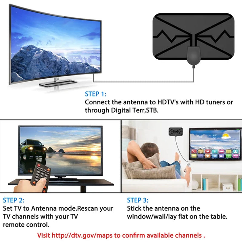 Lisslune | Upgrade DIGITAL HDTV ANTENNA 4K
