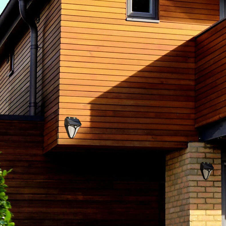 Lisslune | Solar Intelligent Triangle Outdoor Waterproof Body Sensor Patio LED Wall Light