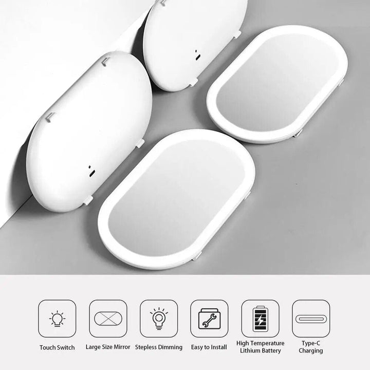 Lisslune | LED Touch Screen Car Makeup Mirror