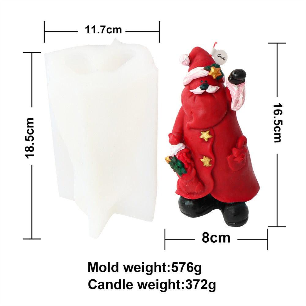 Lisslune | Magical Christmas Candle Making Kit with Santa Themed Packaging & Fragrant Decorations