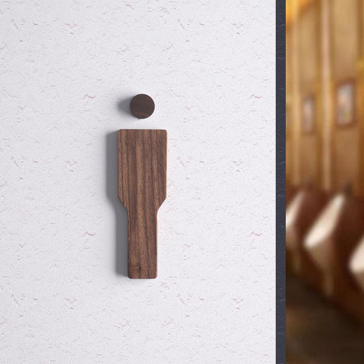 Lisslune | Set Wooden Toilet Seats of Black Walnut – Men & Women – Self-adhesive