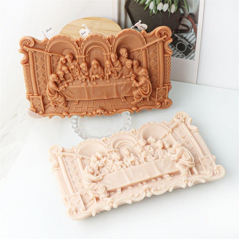 Lisslune | Exquisite Last Supper Candle Silicone Mold Set for Artistic Creations
