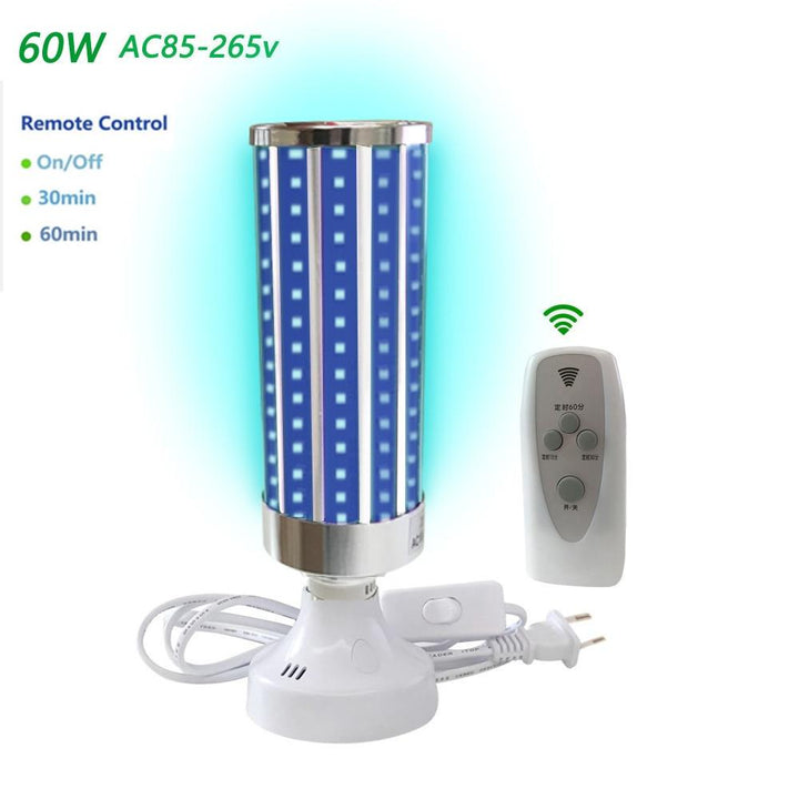 Lisslune | Ultraviolet Germicidal Light Led UV-C Light Bulb with Remote Control 99% AntibacteriaL Safety Light