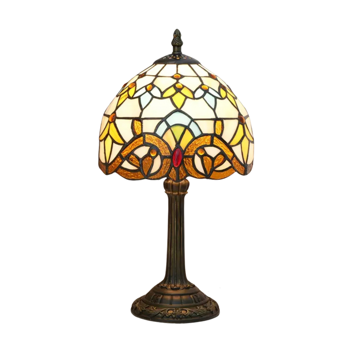 Lisslune | VerreMystique Tiffany Lamp – Timeless Stained Glass Table Lamp for Warm Ambient Lighting