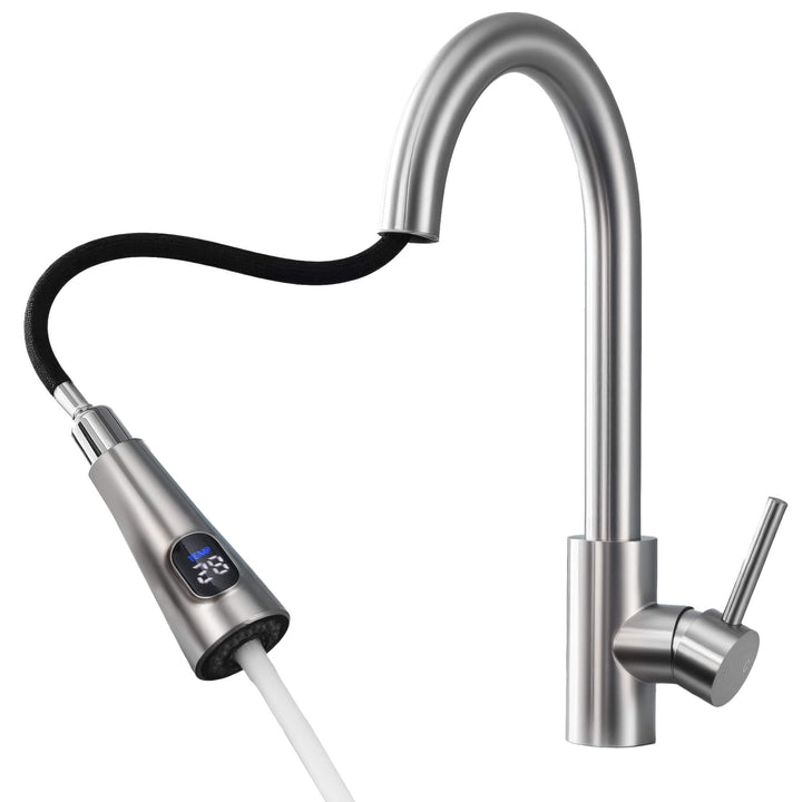 Lisslune | Kitchen faucet with 2 spray types, 360° swivel kitchen tap