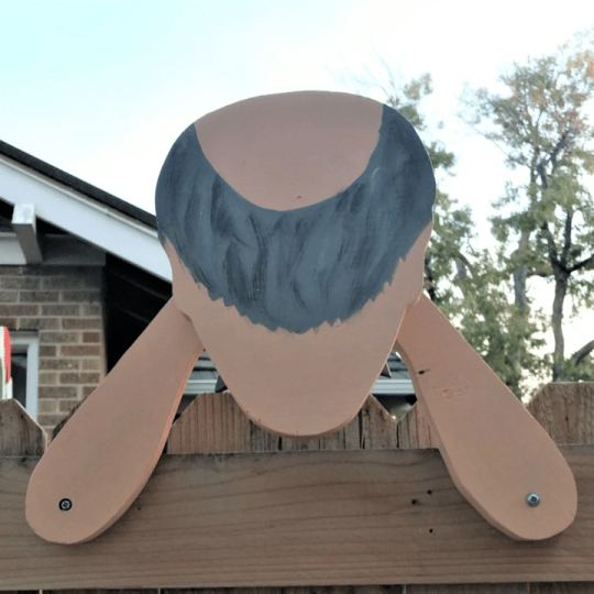 Lisslune | Fence Decoration Nosy Old Man and Lady Garden Yard Art