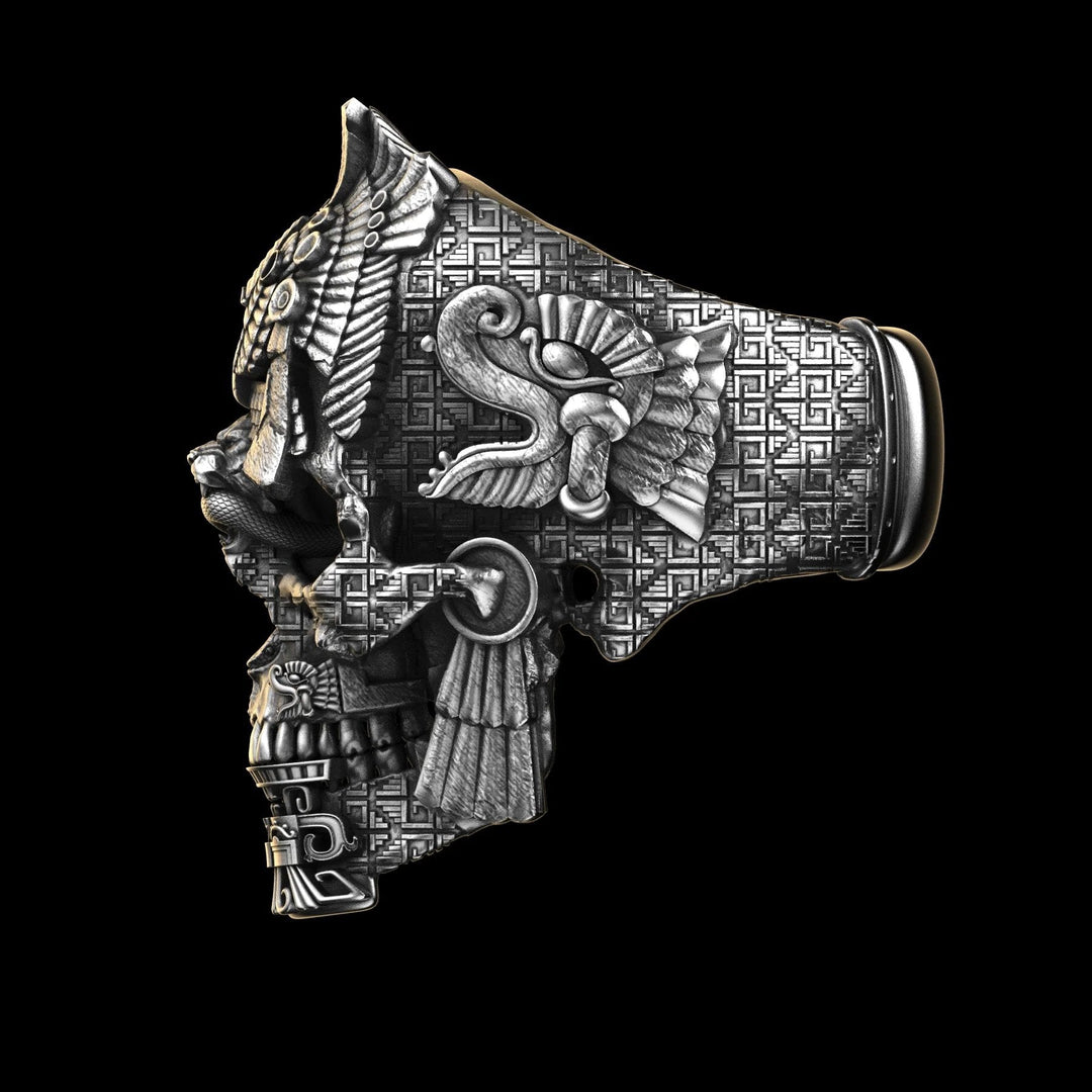 Lisslune | Sterling Silver Black Skull Ring