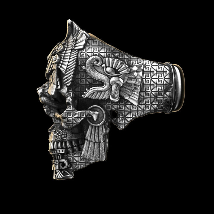 Lisslune | Sterling Silver Black Skull Ring