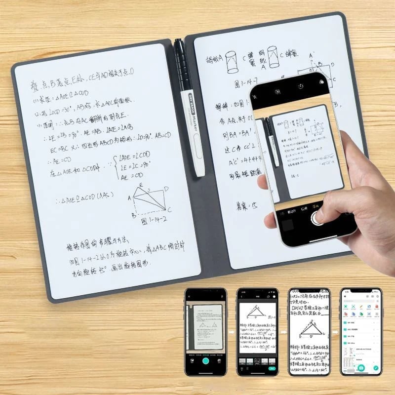 Lisslune | Smart Reusable Leather Notebook