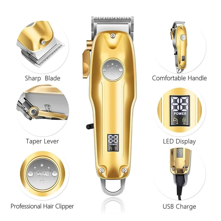 Lisslune | Cordless hair trimmer with LED status display for precise styling