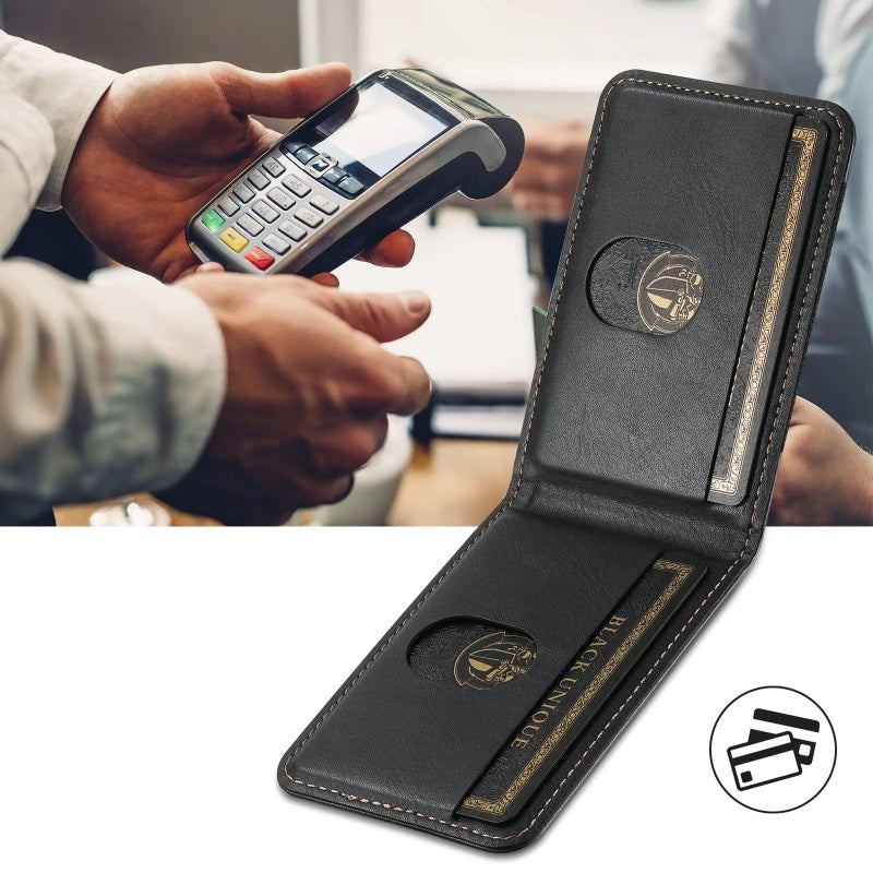 Lisslune | LuxCase Leather Phone Case with Card Slot and Stand – Suitable for iPhone