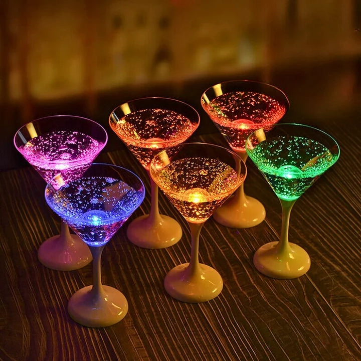 Lisslune | GlowSip - LED-lit wine glass set (6 pieces)