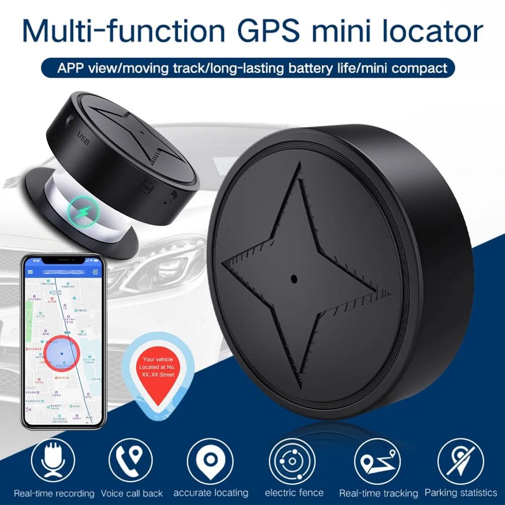 Lisslune | SMART GPS TRACKER – Compact GPS tracker with real-time location & magnet for valuables, pets & vehicles
