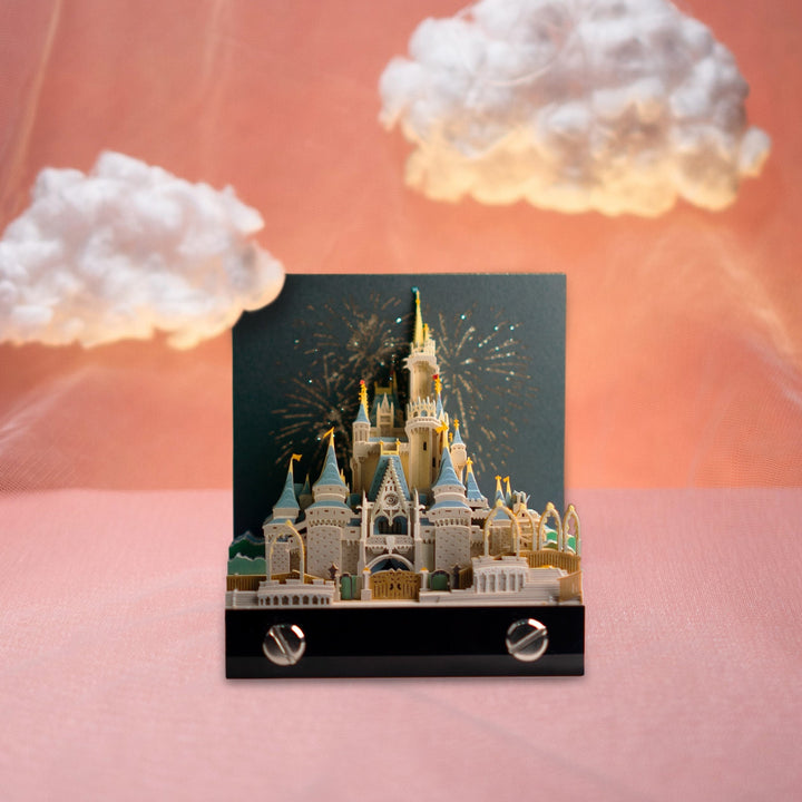 Lisslune | 3D three-dimensional note paper carving model cartoon creative art gift