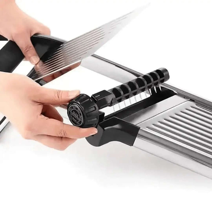 Lisslune | Stainless Steel Mandoline Slicer – Adjustable Thickness Cutter