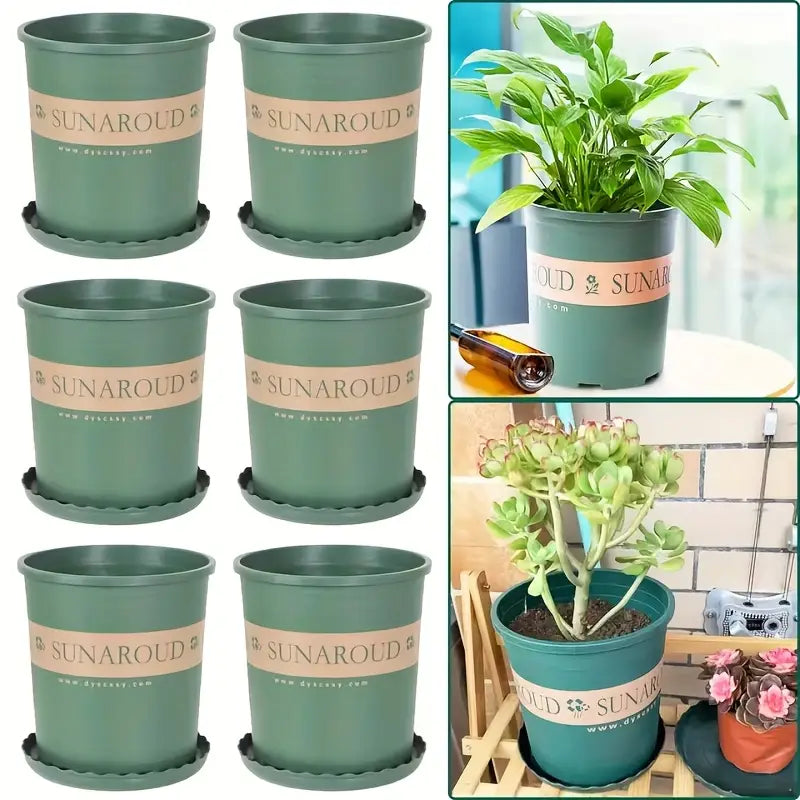 Lisslune | Robust Plant Pot Made of Plastic – Weatherproof Flower Pot for Garden and Balcony