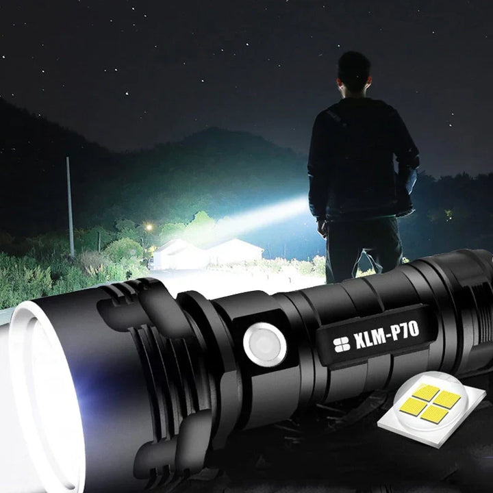 Lisslune | 30000-5000 Lumen High Power LED Flashlight, waterproof
