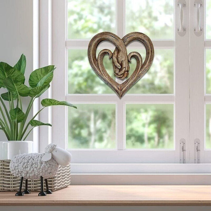 Lisslune | Heart Holding Hands Wall Decor - Forever Love