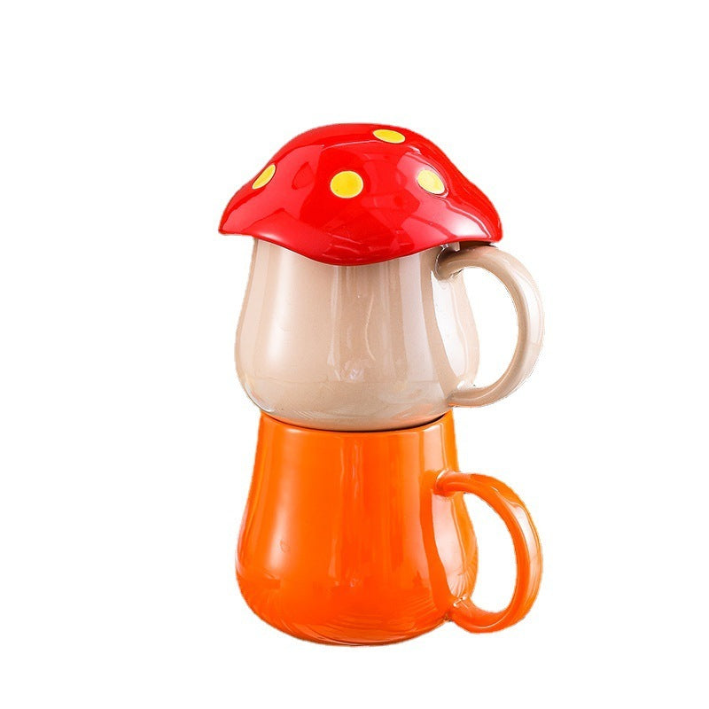 Lisslune | Creative Mushroom Ceramic Mug Student Lover Mug