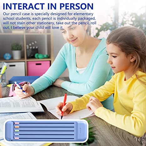 Lisslune | Multifunctional Pencil Case for Kids with 5pcs Pencils2B, Eraser and Ruler