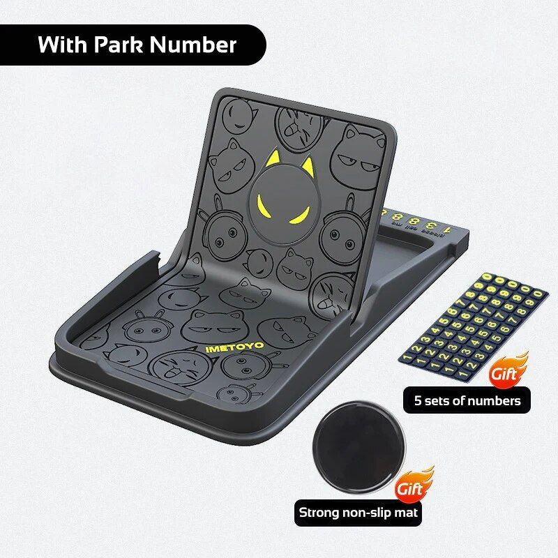 Lisslune | Universal 3-in-1 dashboard silicone phone holder with anti-slip GPS mat