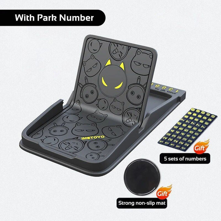 Lisslune | Universal 3-in-1 dashboard silicone phone holder with anti-slip GPS mat