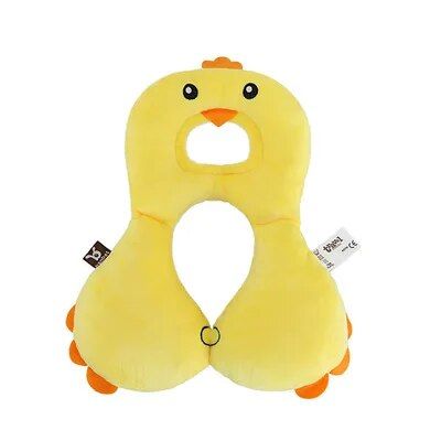 Lisslune | Kids Caricature Animal U-shaped Neck Pillow - Comfort & Protection for Car Rides