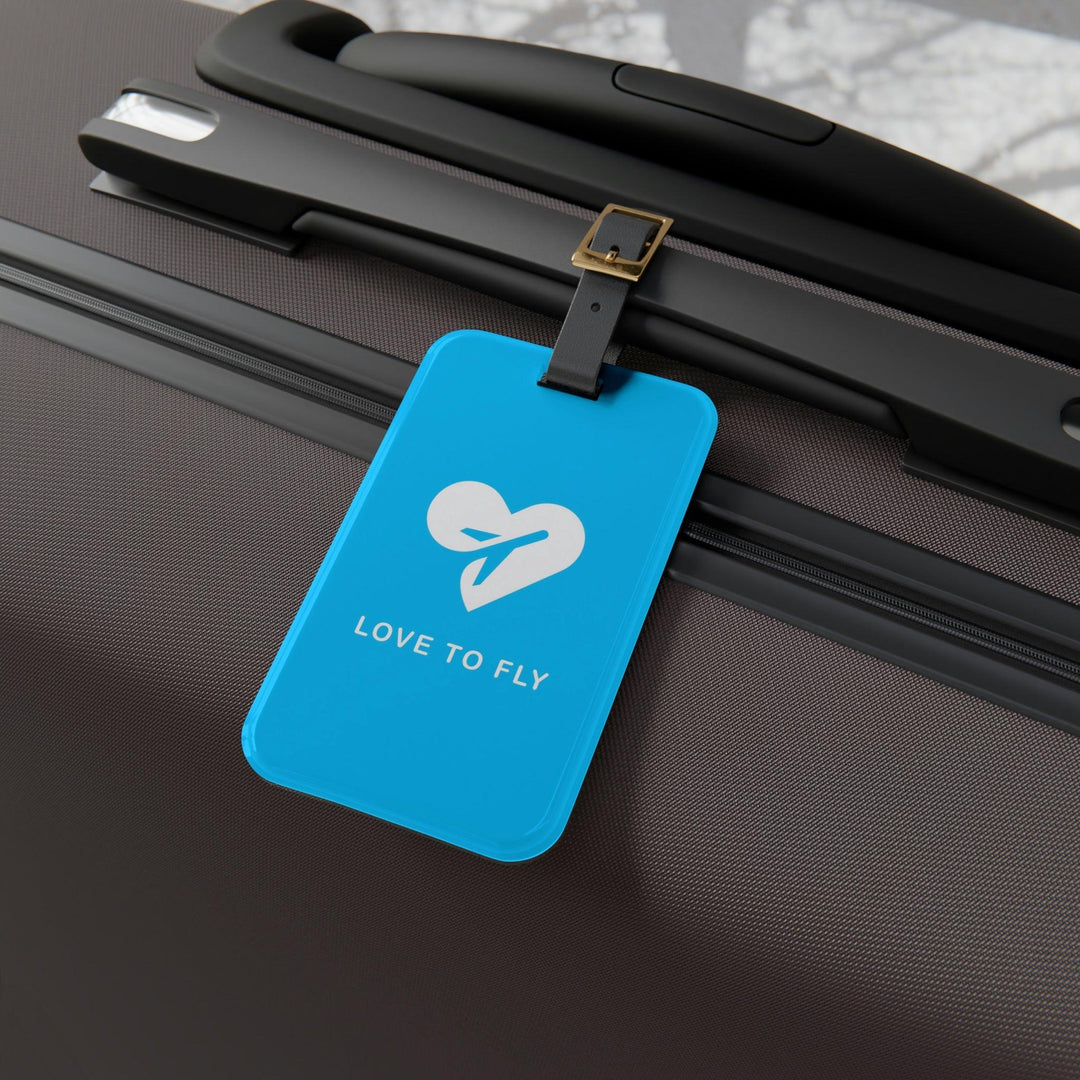 Lisslune | Personalized Peekaboo Acrylic Luggage Tag Set with Elegant Leather Strap - Must-Have Travel Accessories