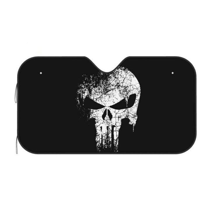 Lisslune | Punisher Skull Car Sunshade – Cute Car Windshield Protector 76x140cm