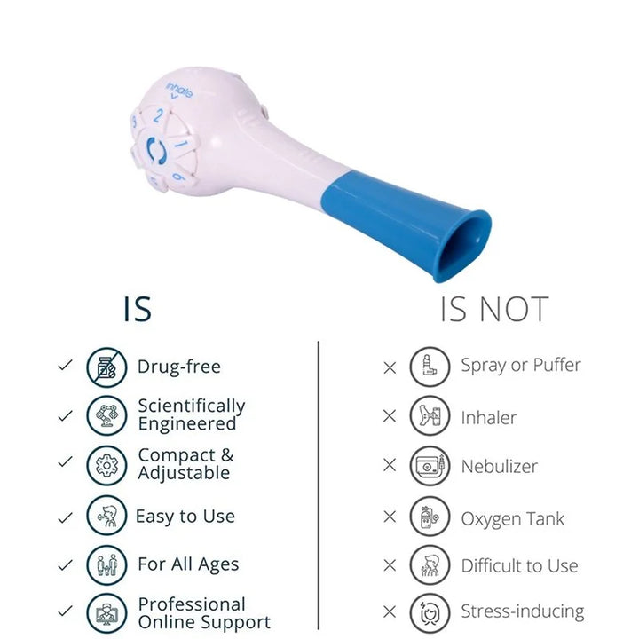 Lisslune | Breath Airpulse Breathing exerciser Best Breathing Trainer Device