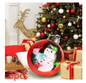 Lisslune | Inflatable Christmas Ball Outdoor Decoration 60cm – Weather Resistant PVC Christmas Decoration