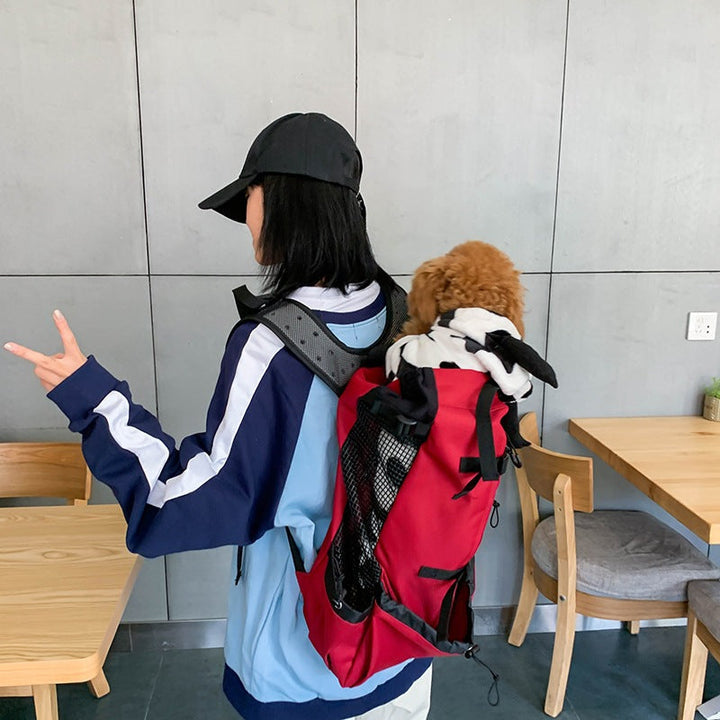 Lisslune | Dog Backpack – Comfortable Carrying Bag for Medium Dogs with Safety Strap and Storage Pockets