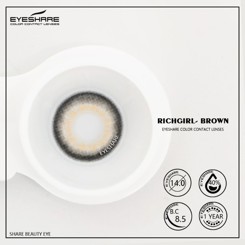 Rynx Richgirl Brown 14.0mm 1 Pair | 1 Year