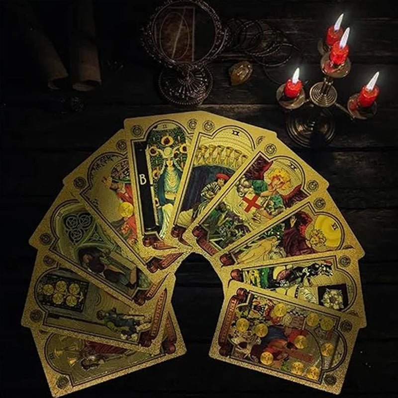 Lisslune | Explore the Mystical World of Tarot Gold Foil Tarot