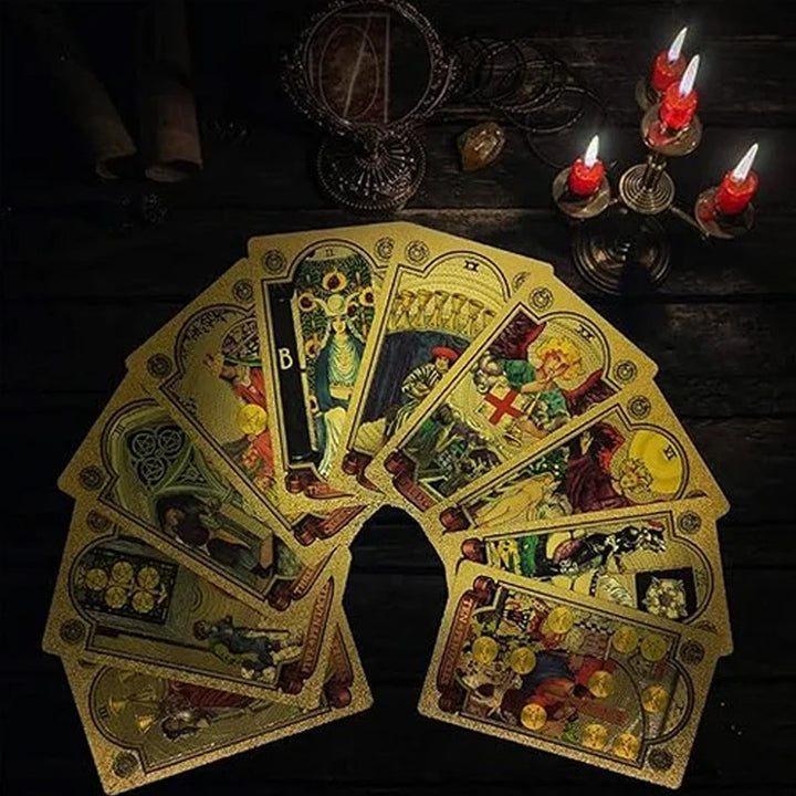 Lisslune | Explore the Mystical World of Tarot Gold Foil Tarot