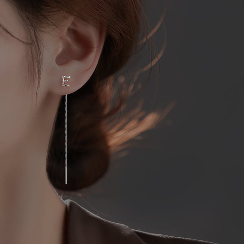 Lisslune | Shiny Alphabet Earrings