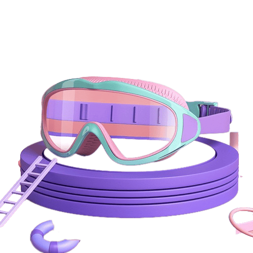 Lisslune | HD children's large frame waterproof and anti-fog swimming goggles
