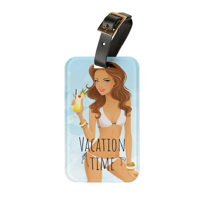 Lisslune | Elegant acrylic and leather luggage tags for fashion-conscious travelers