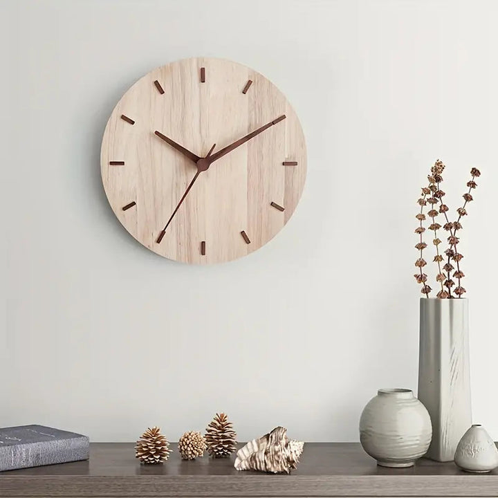 Lisslune | Minimalist Aesthetic Wall Clock Made of Wood