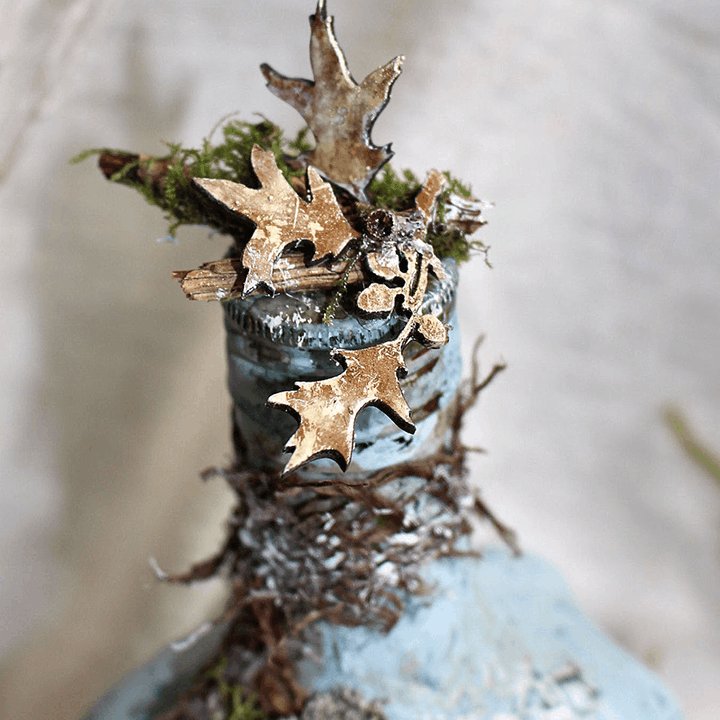 Lisslune | Altered Art Bottle - Mystical forest stories