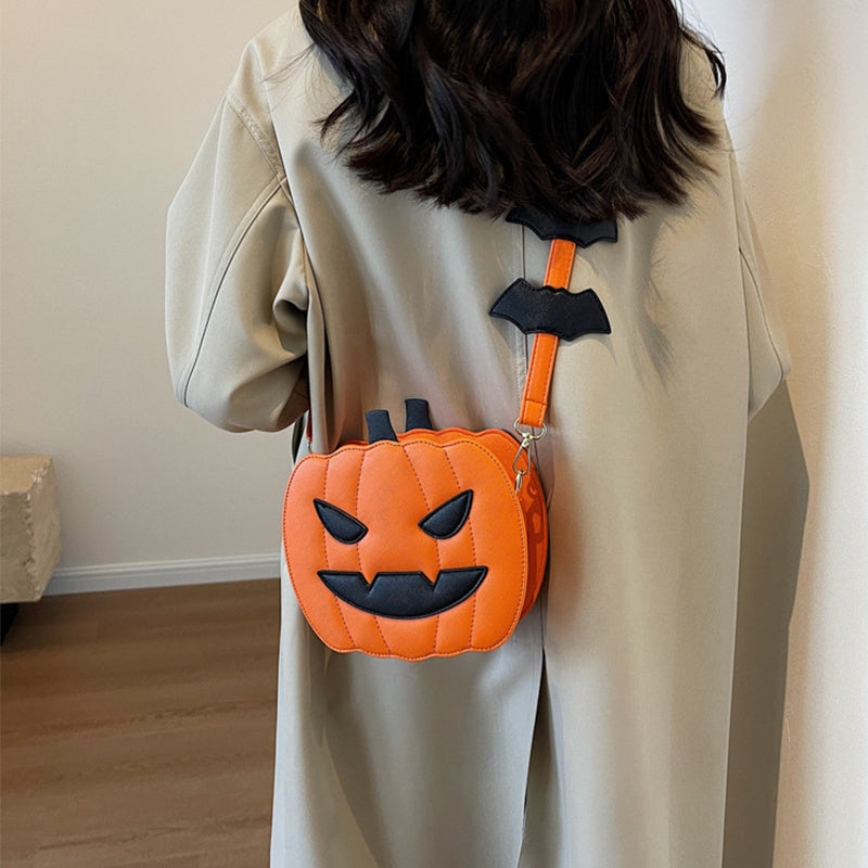 Lisslune | Halloween Messenger Bag – Minimalistic Shoulder Bag in Solid Colors