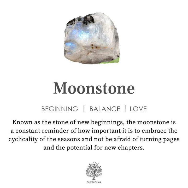 Lisslune | Retro Moonstone Necklace - Selene