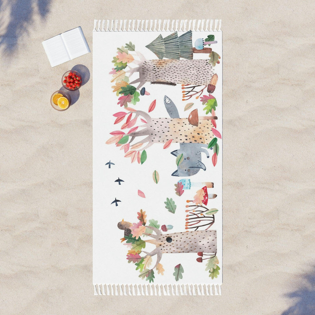 Lisslune | Bohemian Bliss Kaftan: Artisan Tassels and Vibrant Prints