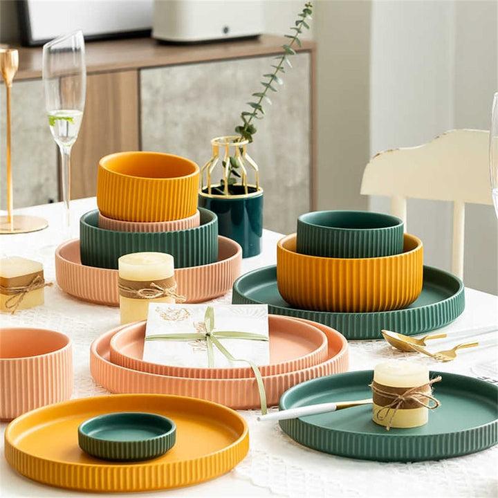 Lisslune | Colorful Ceramic Dinner Plate