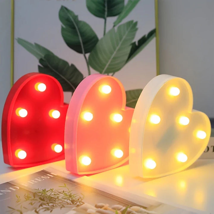 Lisslune | LED letters, numbers, and symbols – luminous decoration with warm white light for parties and living spaces
