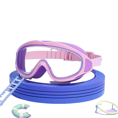 Lisslune | HD children's large frame waterproof and anti-fog swimming goggles