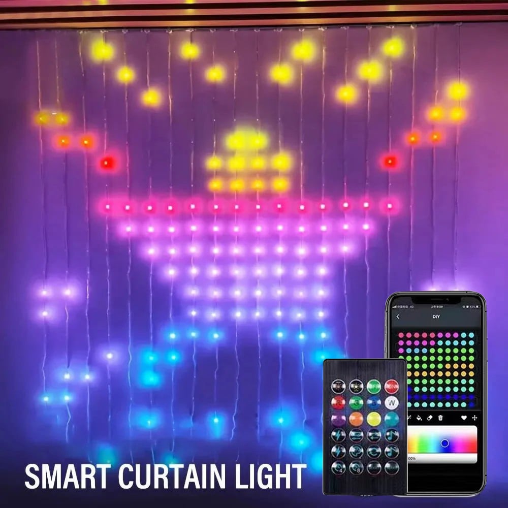 Lisslune | Color Waves LED Curtain Sync Lights