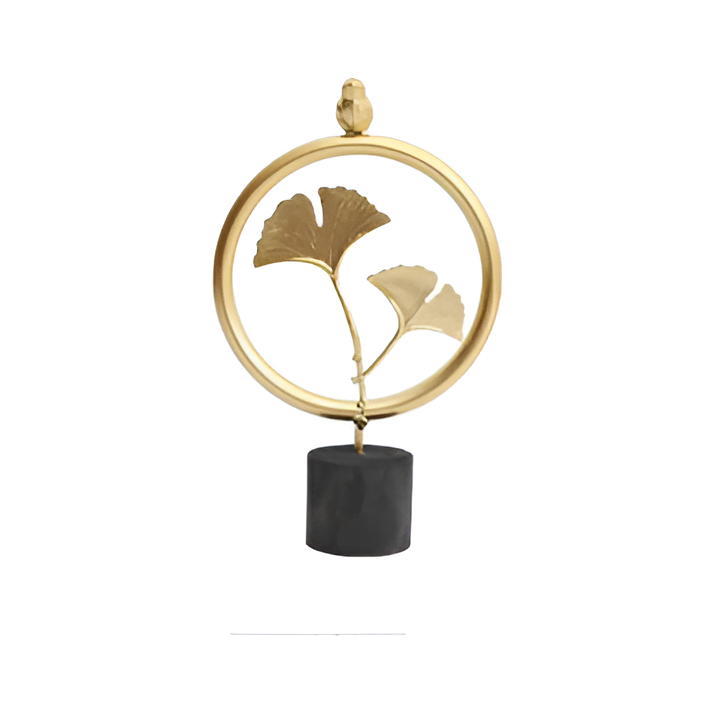 Lisslune | GoldenGrove – Minimalist Ginkgo Leaf Sculpture for Elegant Natural Charm
