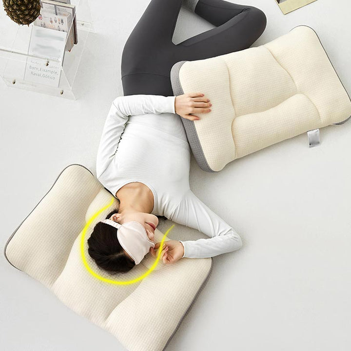 Lisslune | Knitted Cotton Neck-support Sleeping Pillow